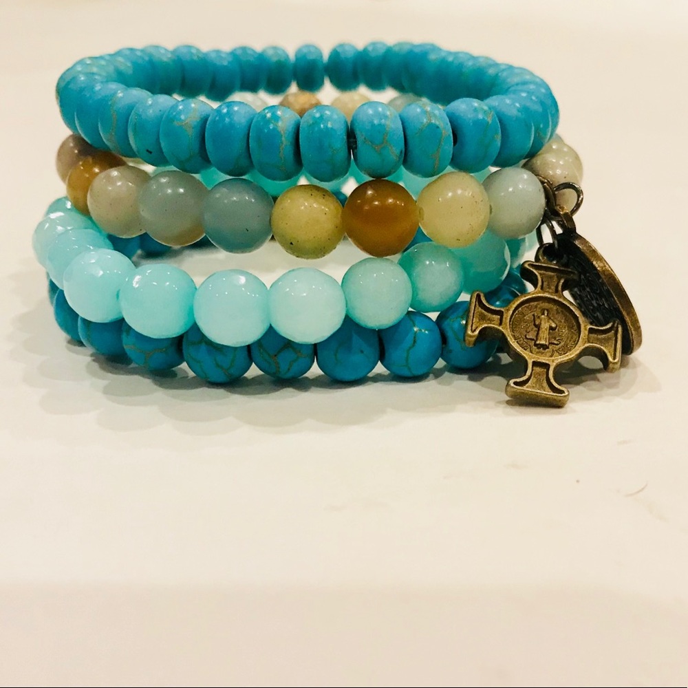 Gemstone Bracelet Stack